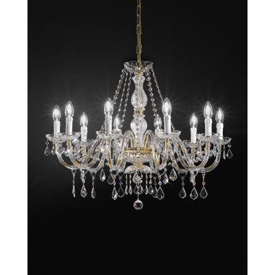 Novara 10 - Light Candle Style Chandelier
