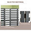 Screen Divider Room Divider Screen With Foldable Design For Indoor Bedroom Office 5.6' White Grey