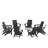 Joubert Foldable Outdoor Adirondack Set-91480524