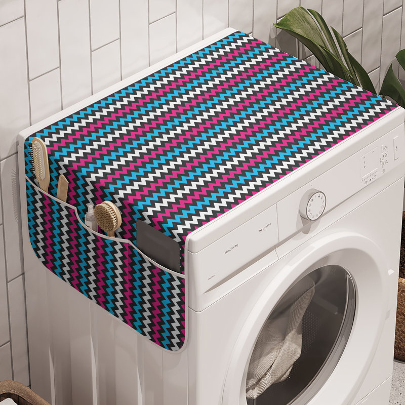 Ensemble de 2 sacs à linge à chevrons East Urban Home 47 po x 18,5 po