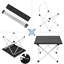 Table de camping avec plateau en aluminium et table pliante facile à transporter-128879586