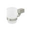 Deltana ZA2014-15 3-3/4" Height ZA Series Frost Glass Tumbler Set Satin Nickel