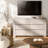 55" W 6 Drawer Dressers with Large Storage, Chest of Drawers with Charging Station for Bedroom, Living Room, Light Oak