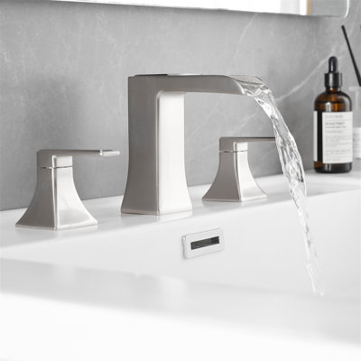 Widespread 2-handle Bathroom Faucet with Drain Assembly
