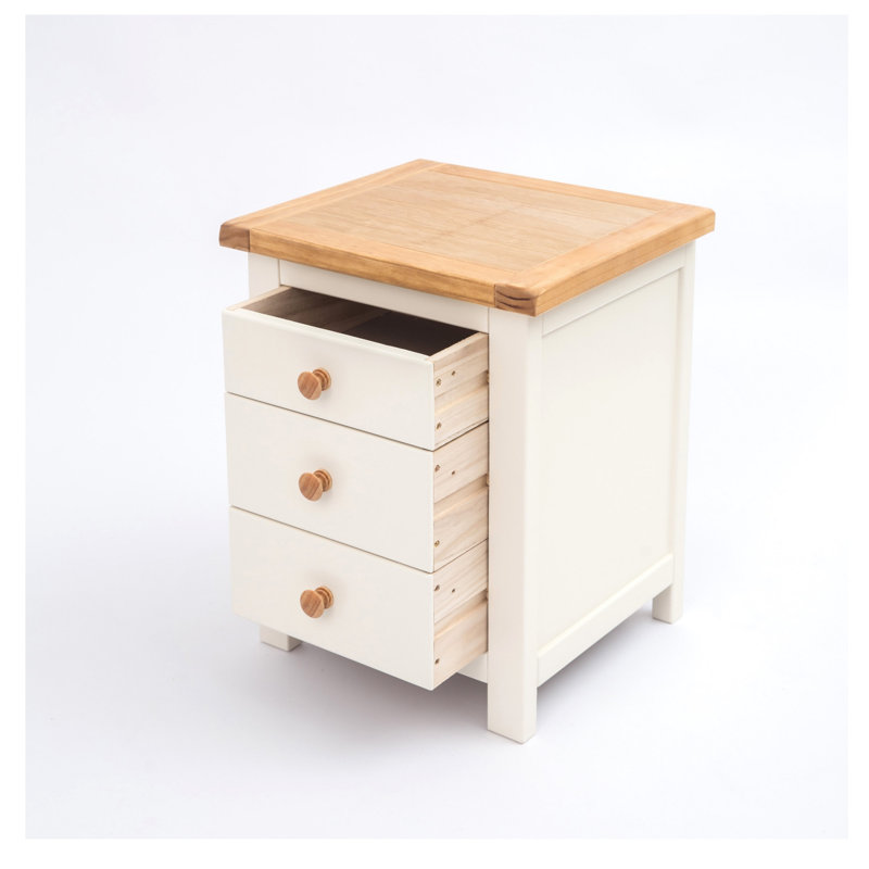 Cheney 45cm W Plywood / Laminate Board Bedside Table