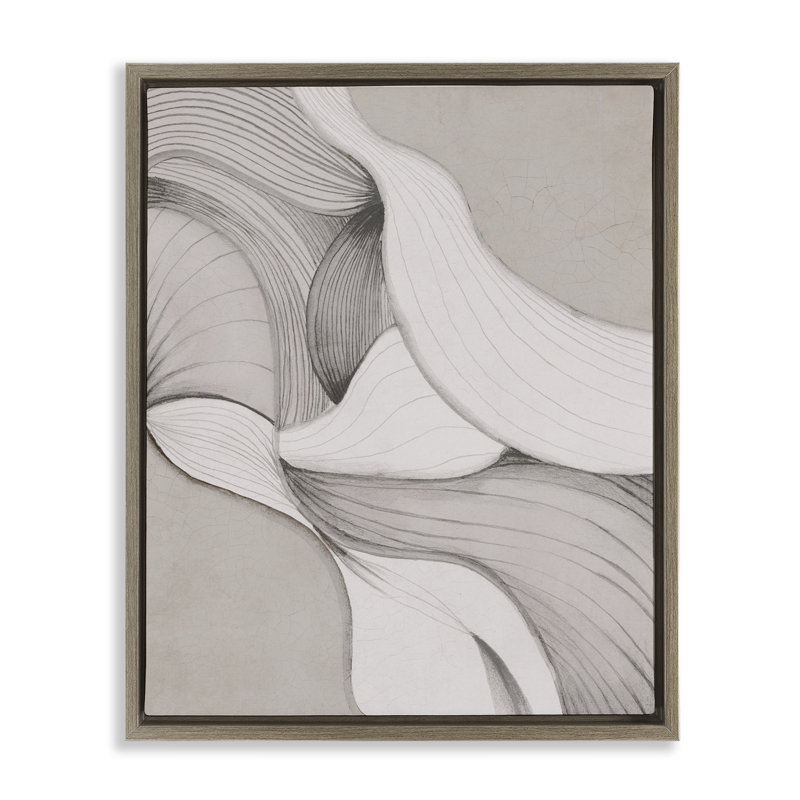 "Monochromatique", art par Jacob Q, Cadre flottant orme Montalcino, H 21 po x l 17 po