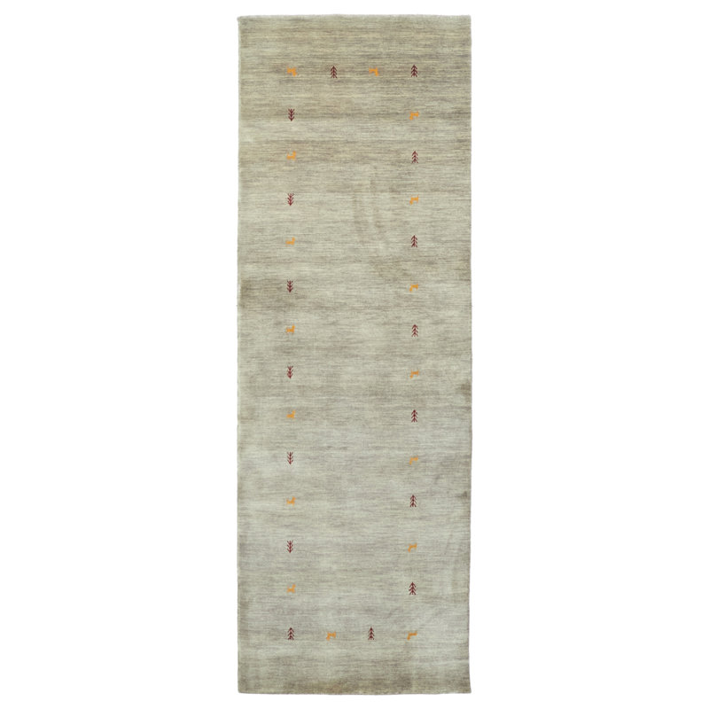 Kashkuli Gabbeh Grey Rug 2'7" x 7'6"