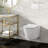 Calice Wall-Hung Toilet Bundle 0.8/1.6 GPF Dual Flush With Flush Plate-108927929