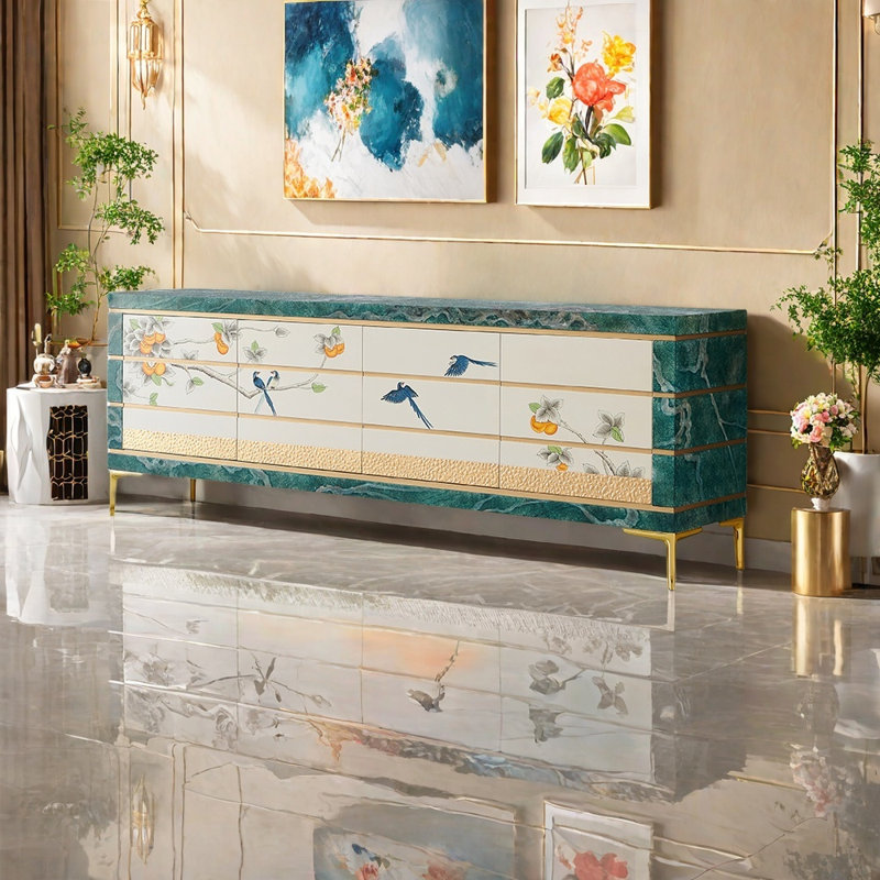 Modern style light luxury TV stand