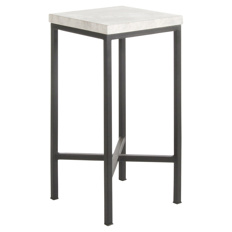 Vermont End Table, Tundra Gray Marble
