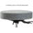 PERCH Walter Height Adjustable Doctor's Stool with Back | Medium Bench Height 21-28.5"-17578273