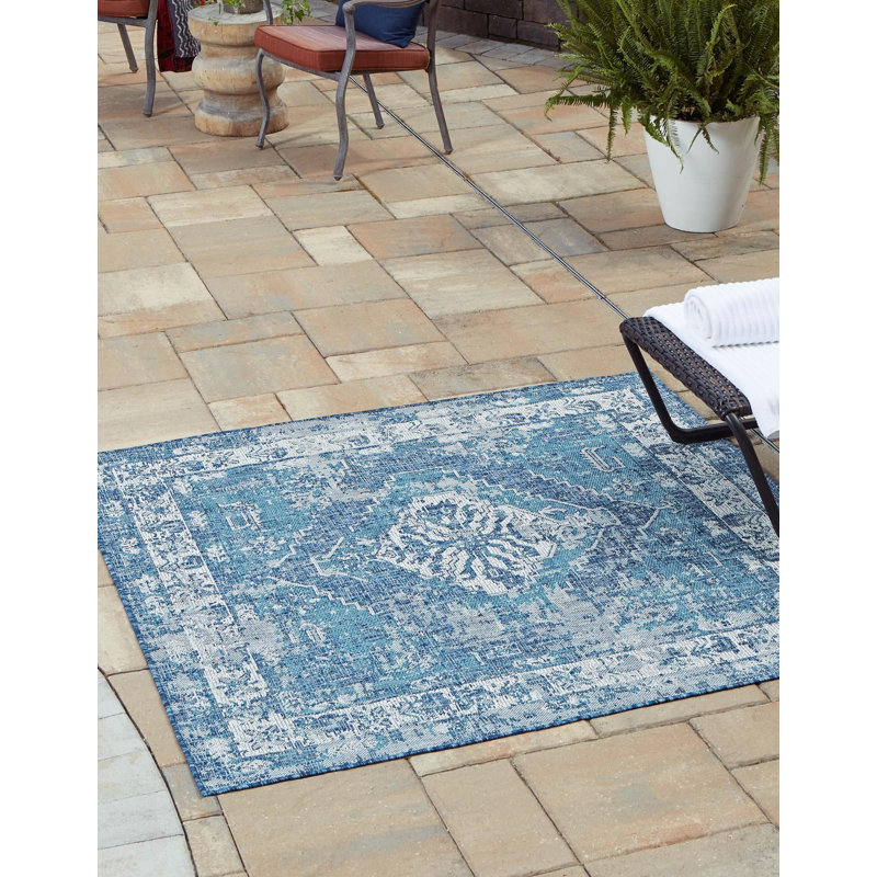 Outdoor Nile Area Rug Tidal Color, Square 10'