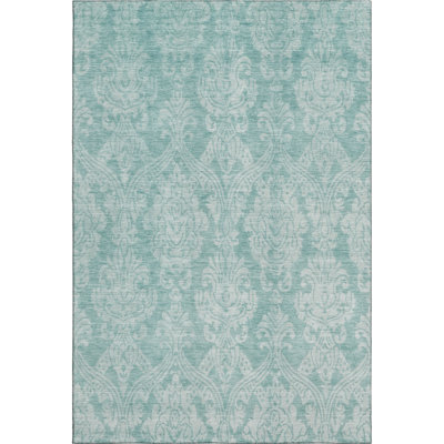 Premium Machine Washable Honig AMF1659 Damask Rug