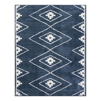 Latitude Run® Vefsna Nikolis Rug Blue