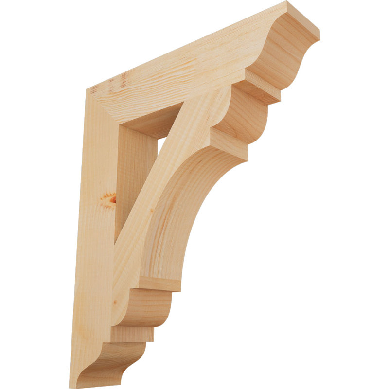 Support olympique traditionnel, H 22 po x l 3,5 po x P 18 po, Douglas (lisse)