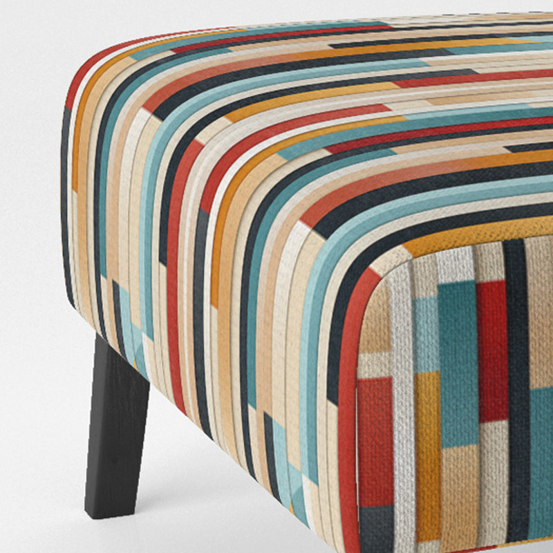 Modern Modern Bold Stripes - Fauteuil de chambre moderne rembourré