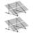 45-Inch Solar Panel Mount Brackets 0 - 90° Adjustable Tilt Brackets 2-Set