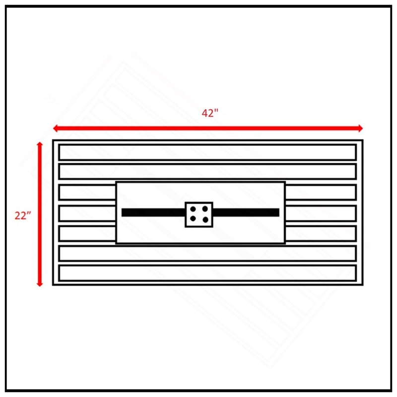 Table de foyer d'extérieur en acier 25 "avec couvercle