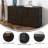 Draven 5 Drawer Storage Dresser with Cast Iron Frame, Wood Top and Drawers-92596364