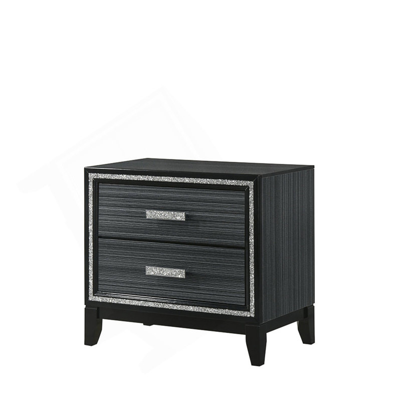 Table de chevet Haiden, Noir