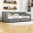 Twin XL Two Drawers Upholstered Daybed with Slats-1917586285