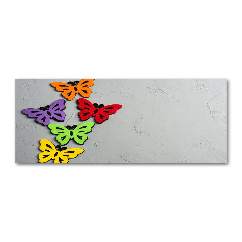 Colorful Butterflies - No Frame Print on Canvas