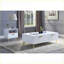 Table basse en noyer avec 2 tiroirs - Rangement peu encombrant pour le salon, rangement sans encombrement