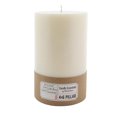 Unscented Pillar Candle