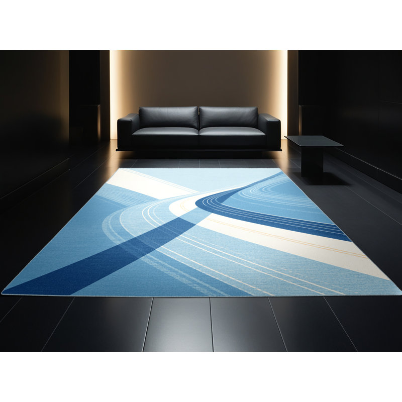 Tapis bleu de course à la machine Arellano Marathon, 7 x 9