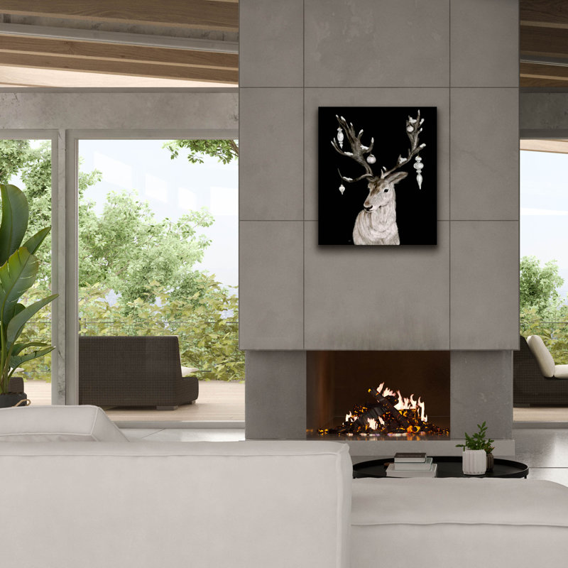 «Christmas Deer» par Ashley Bradley, art mural sur toile