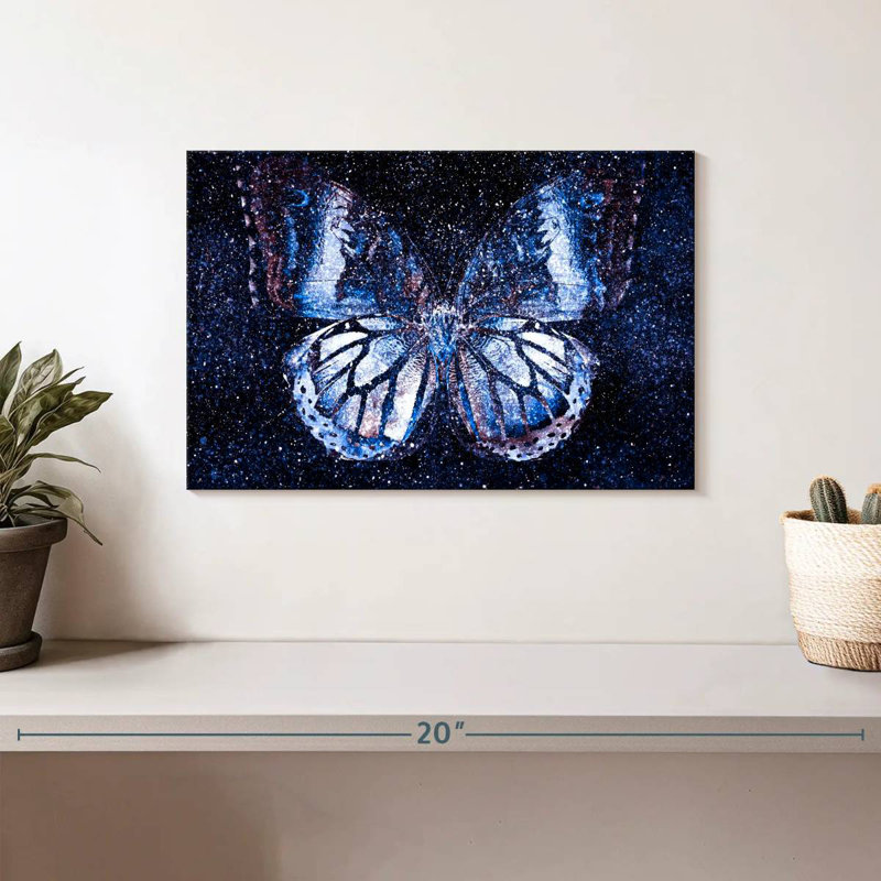 Cosmic Butterfly, 8" H x 12" W