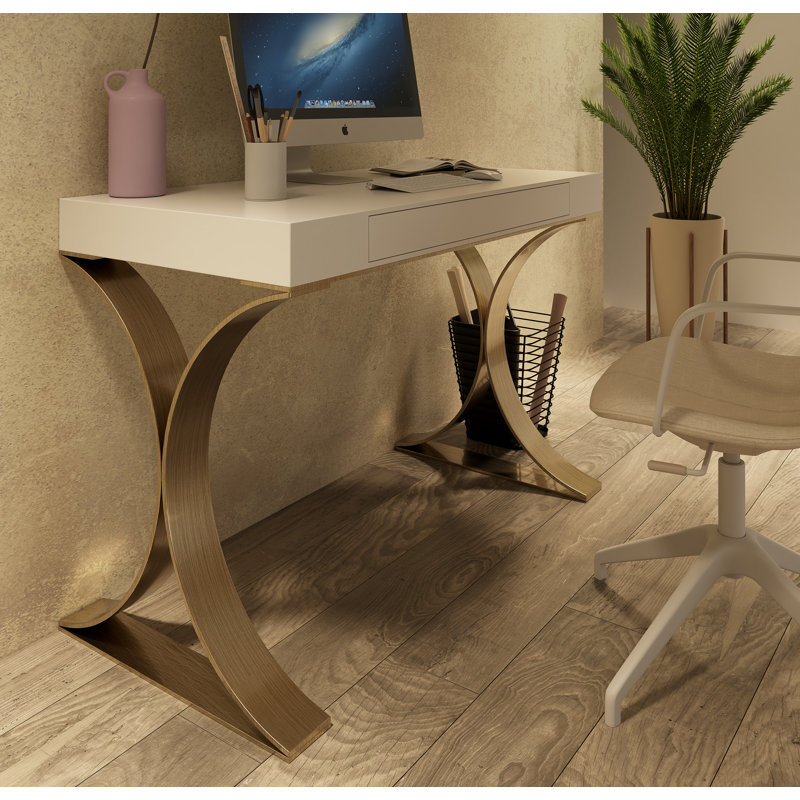 Metal Base Writing Desk