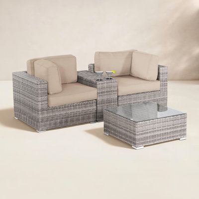 Tonioni 2-Person Sunbrella® Patio Seating Group