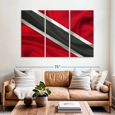Drapeau en soie de Trinité-et-Tobago