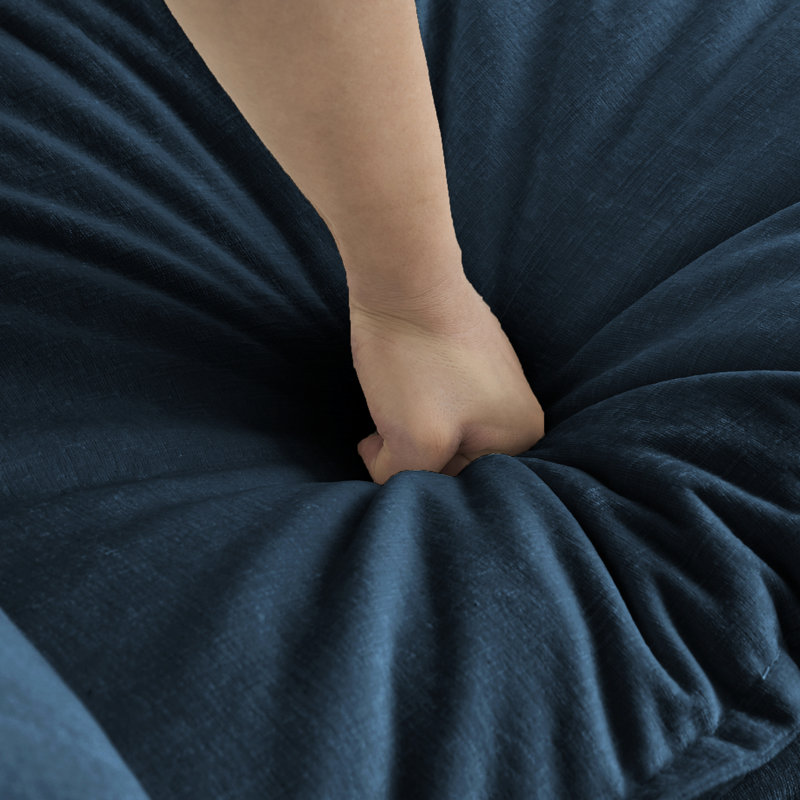 Chenille haute, correspond à de multiples combinaisons, ajout élégant confortable avec housse bleue, s'adapte à divers canapés,