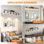 Ensemble d'éclairage sur rail à 6 spots noirs, appliques murales pour salle de bain, plafonniers de cuisine, spots orientables avec abat-jour en verre transparent pour cuisine, magasin ou couloir.-63805903