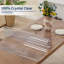Housse de table transparente 36 x 60 pouces, protecteur transparent de 2 mm d'épaisseur, sous-table imperméable pour la salle à manger, la cuisine et le bureau
