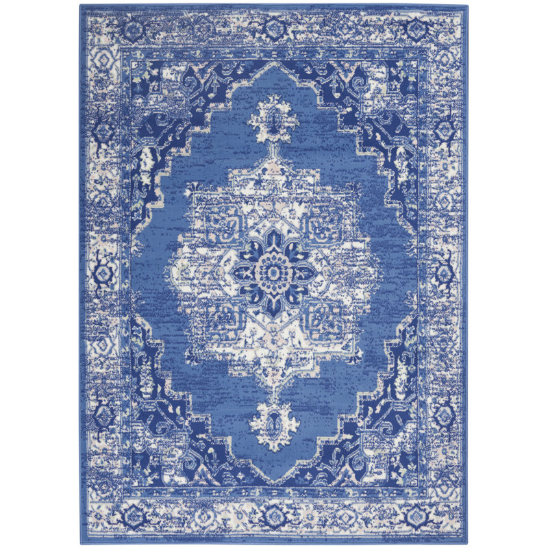 Tapis bleu marine Harriet, Rectangle 5 pi x 7 pi