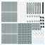Vidaxl Hexagon Fence Steel-114622409-114622410