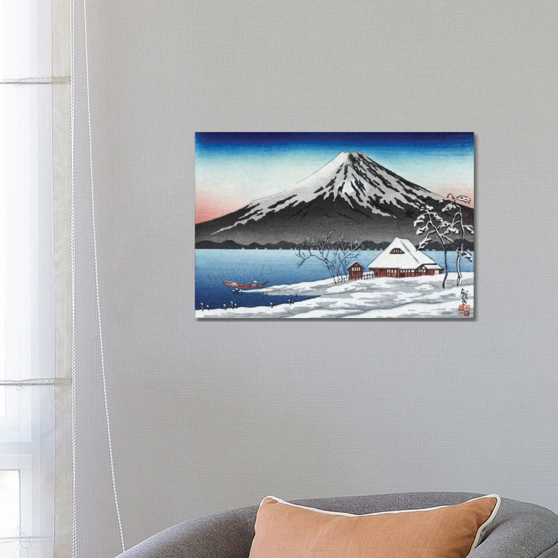 Japan: Mount Fuji - Wrapped Canvas Painting, 66.04 cm H x 45.72 cm W x 1.91 cm D