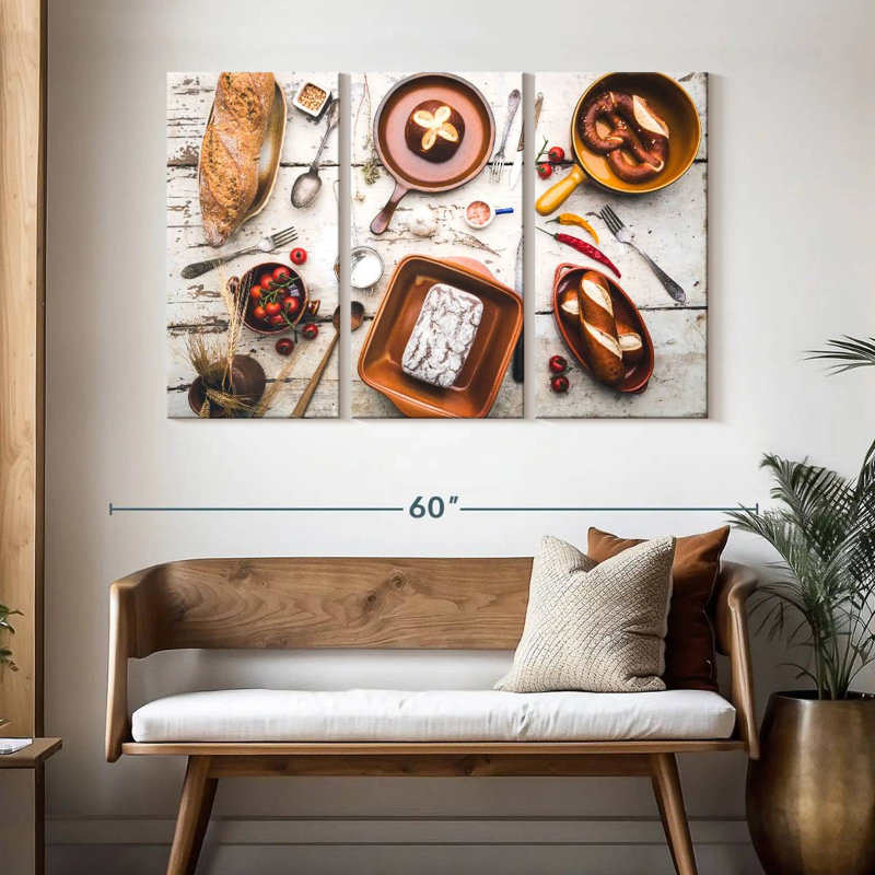 Yarlin Bread In Pans, 32" H x 50" W