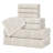 Ensemble de serviettes 8 pièces en mélange de coton et viscose Naples-106802593