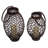 Elements 2 Piece Rattan Tabletop Lantern Set with Candle Included