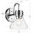 9.5" 1-Light Wall Sconce with Clear Glass-108202078