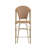 Indoor/Outdoor All-Weather Commercial Paris Chairs with Bamboo Print Frame-105453550-130346791