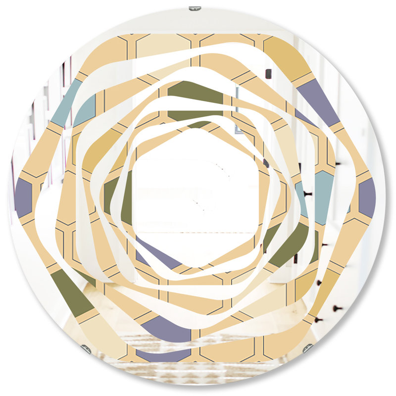 Miroir mural Whirl X, H 31,5 po x l po
