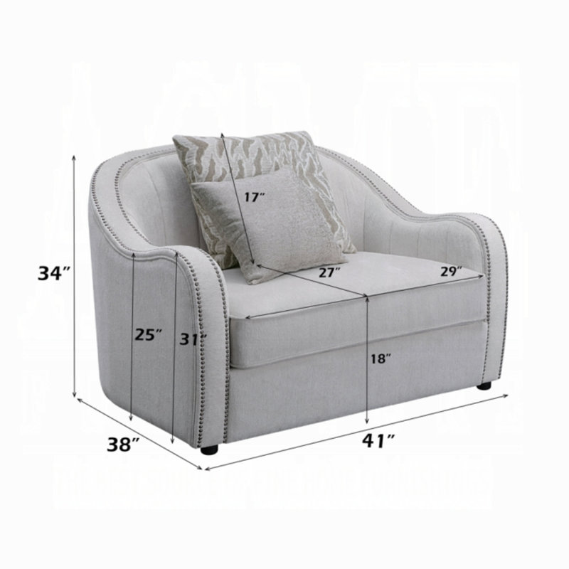 Chaise Mahler avec 2 coussins