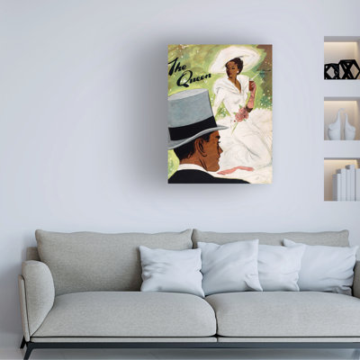 English School Pimms Advertisement, Fromthe Queen Magazine, 20Th July 1949 1949 Canvas Art