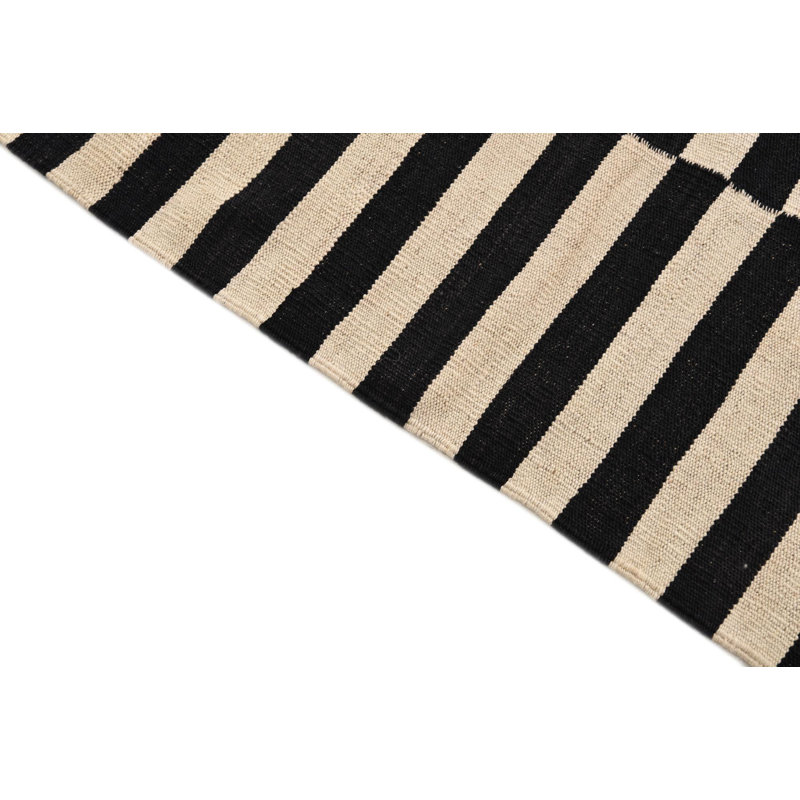 Tapis noir et blanc Orta