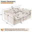 Canapé en bois manufacturé 86,6 po Modern-1320799999
